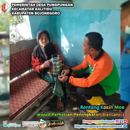 Desa Pungpungan Melakukan Pembagian  Rantang Kasih Moe 