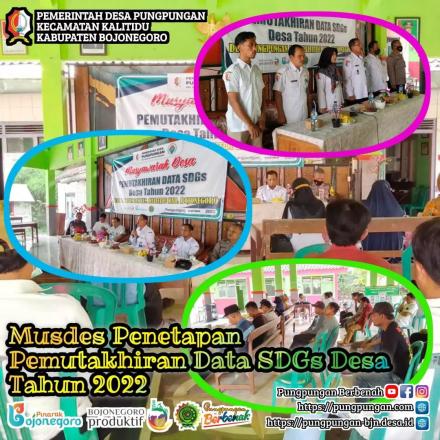 MUSDES PENETAPAN PEMUTAKHIRAN DATA SDGs DESA PUNGPUNGAN