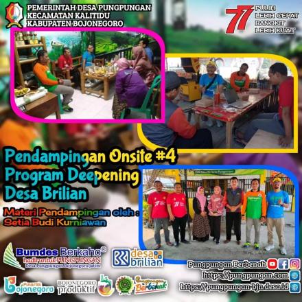 PENDAMPINGAN ONSIDE KE-4 PROGRAM DEEPENING DESA BRILIAN, DESA PUNGPUNGAN