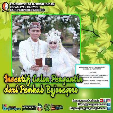 PEMKAB BOJONEGORO SIAPKAN INSENTIF UNTUK CALON PENGANTIN